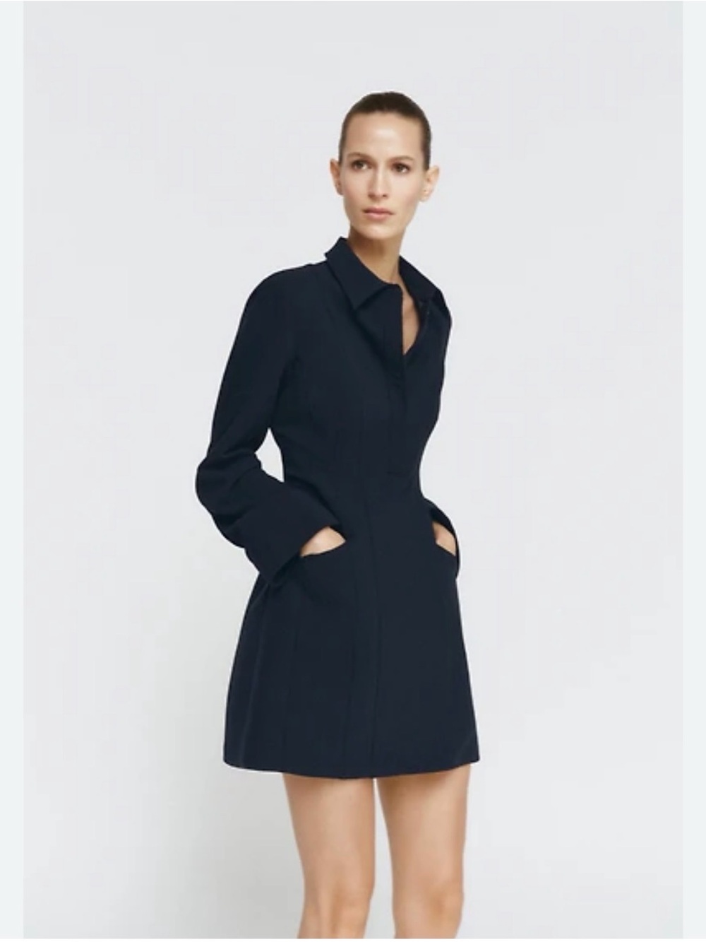 Zara Structure Tailored Collared Dress